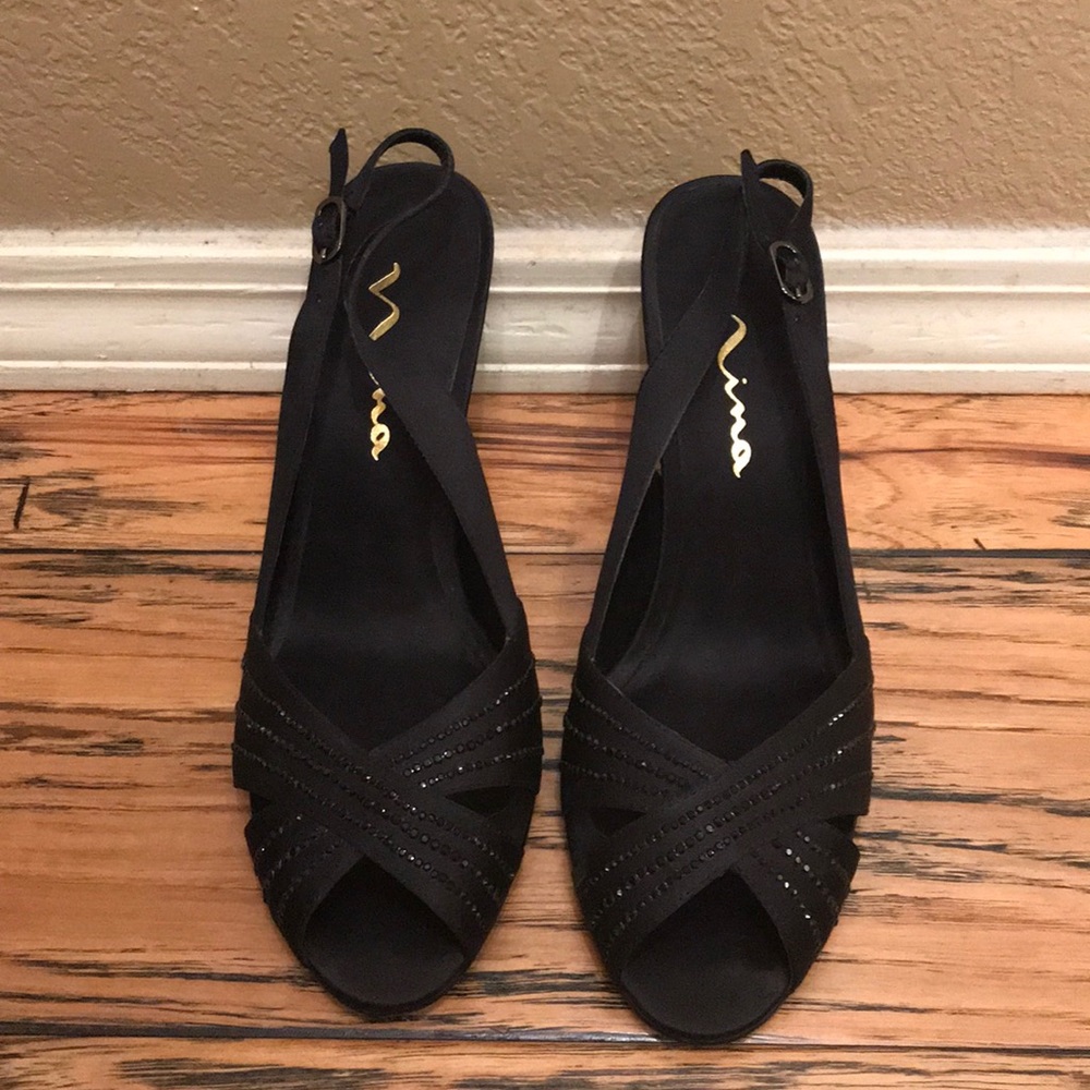 Nina open toed heels